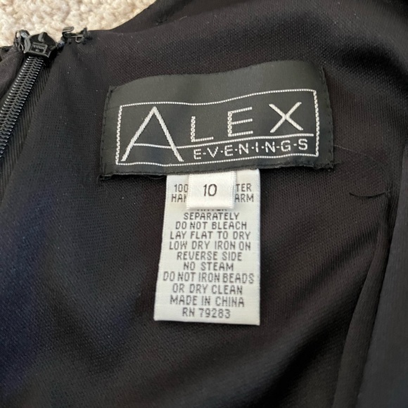 ALEX EVENINGS LITTLE BLACK DRESS - Picture 5 of 8